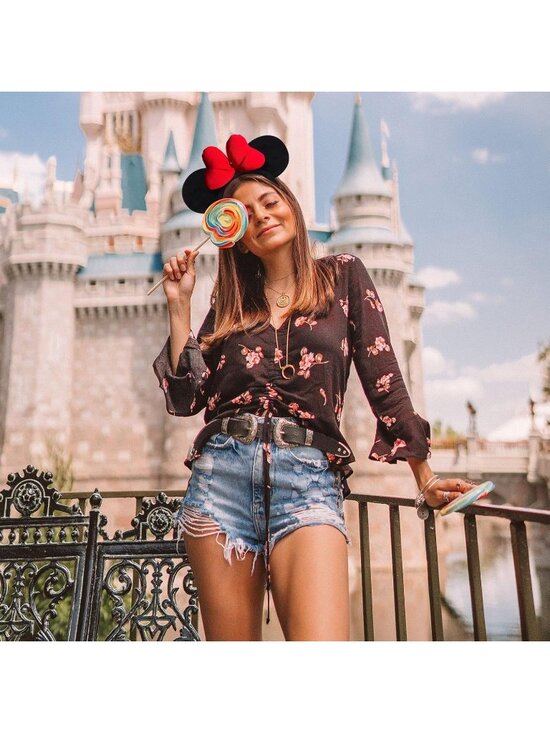 Women\'s Red Casual Handmade Polka Dot Bow Mickey Mouse Headband main image 5